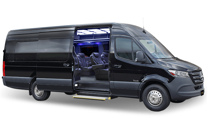 Chicago Sprinter Van Rentals - 12 Passenger Black Sprinter Van